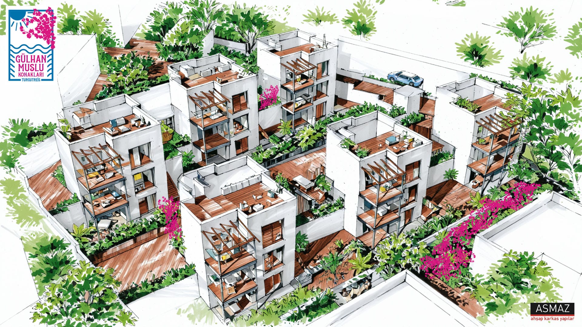 Gülhan Muslu Konakları CLT villa render